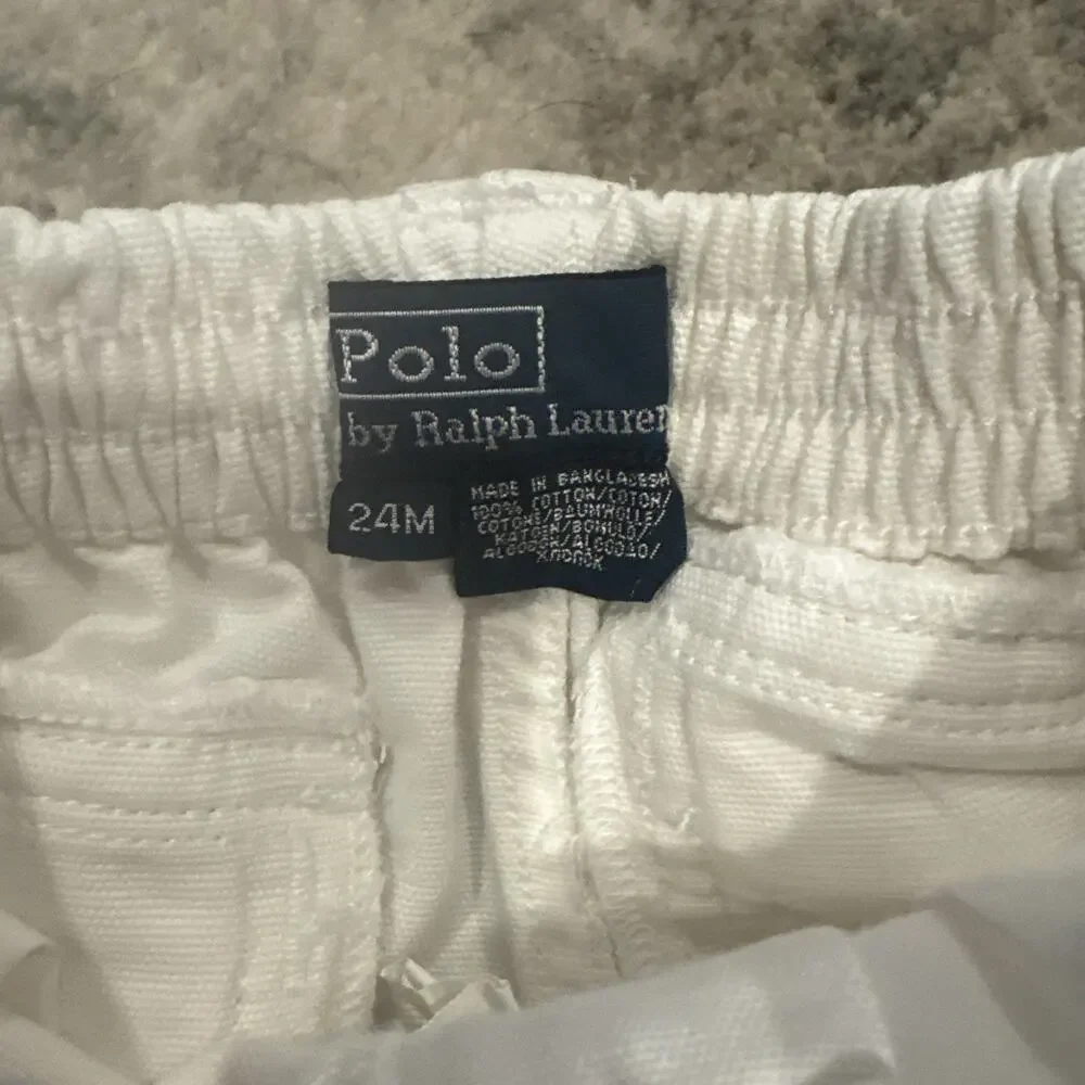 Ralph Lauren Baby Boy Pants 24 Months Off White 100 Cotton Preppy Quiet Luxury